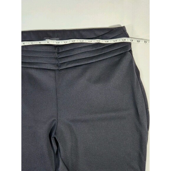 Express Womens XL Black Activewear Ankle Pants Ribbed High Waistband Stretch - Picture 3 of 11